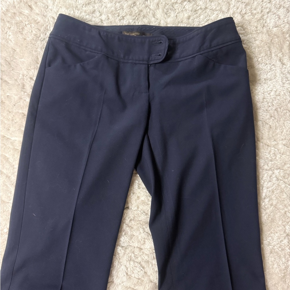 The Limited Dark Blue Double-Button Trousers - Picture 3 of 3